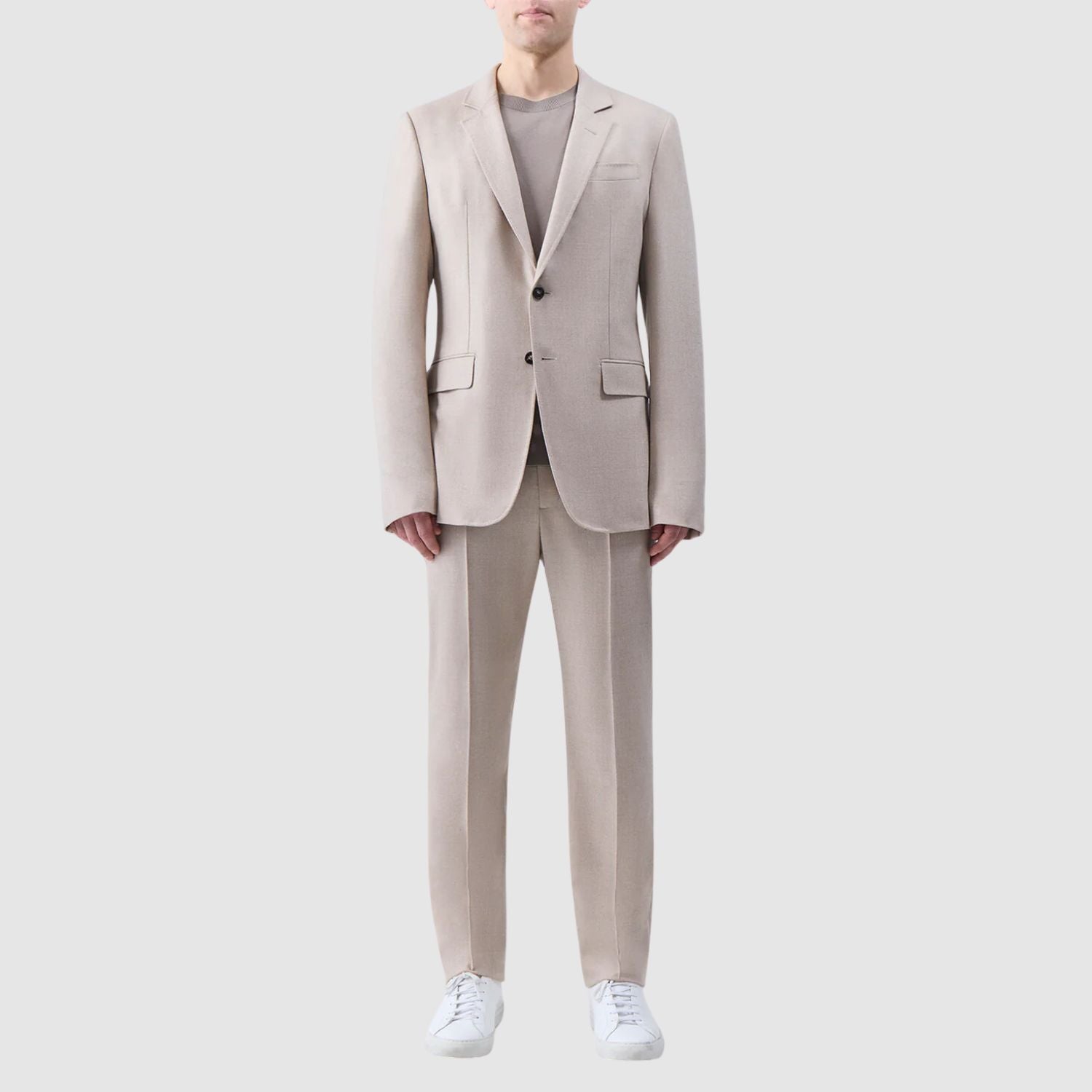 Gabriela Hearst Sebastian Pant in Camel Virgin Wool Cashmere Flannel