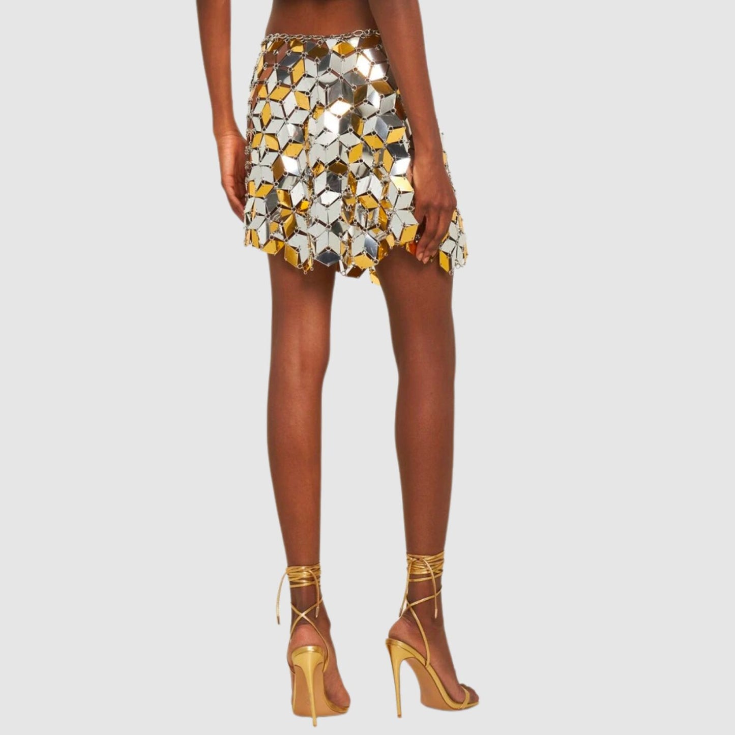 Rabanne Mixed Metal Mini Skirt
