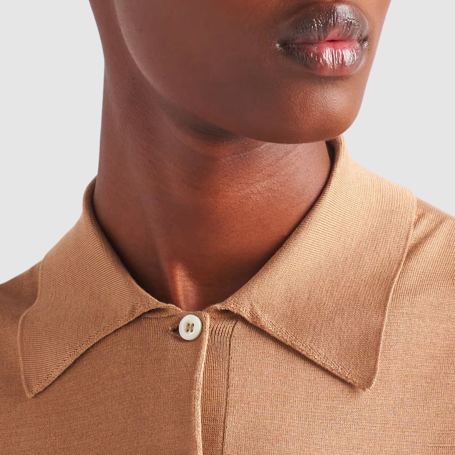 Prada Sleeveless Silk Polo Shirt