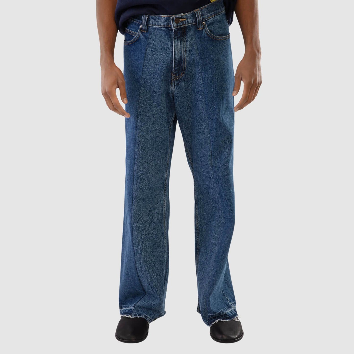 Recoded Large Split Pleat Denim