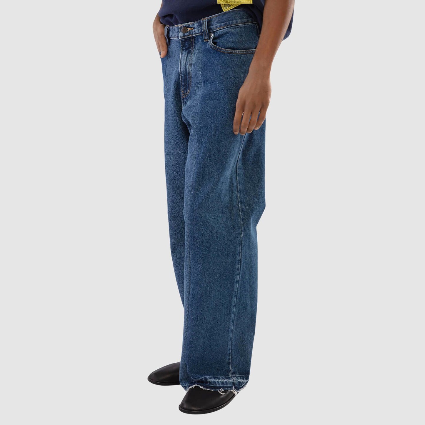 Recoded Large Split Pleat Denim