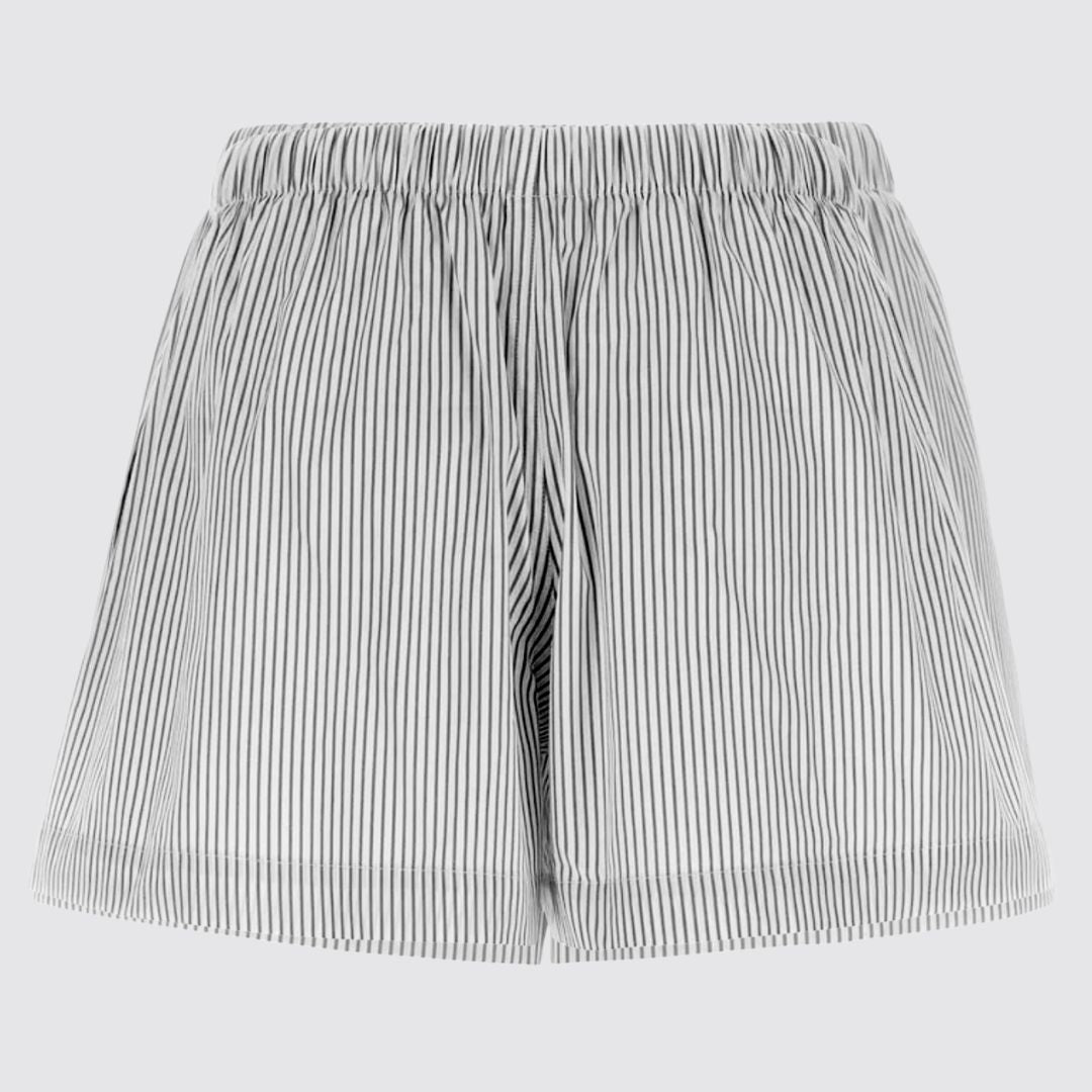 Striped Cotton Shorts