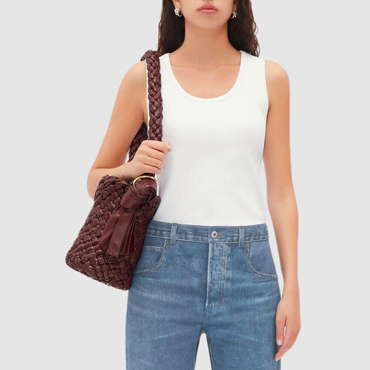 Bottega Veneta Stretch Rib Cotton Tank Top
