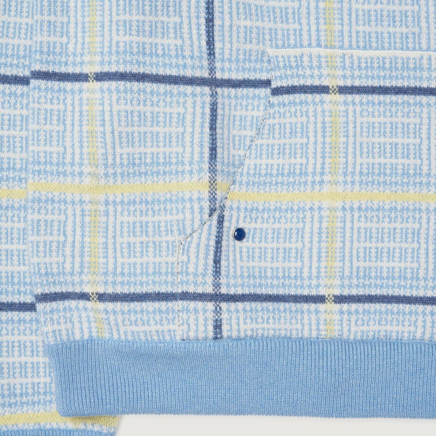 God's True Cashmere Rain Tartan Knit Cashmere Hoodie
