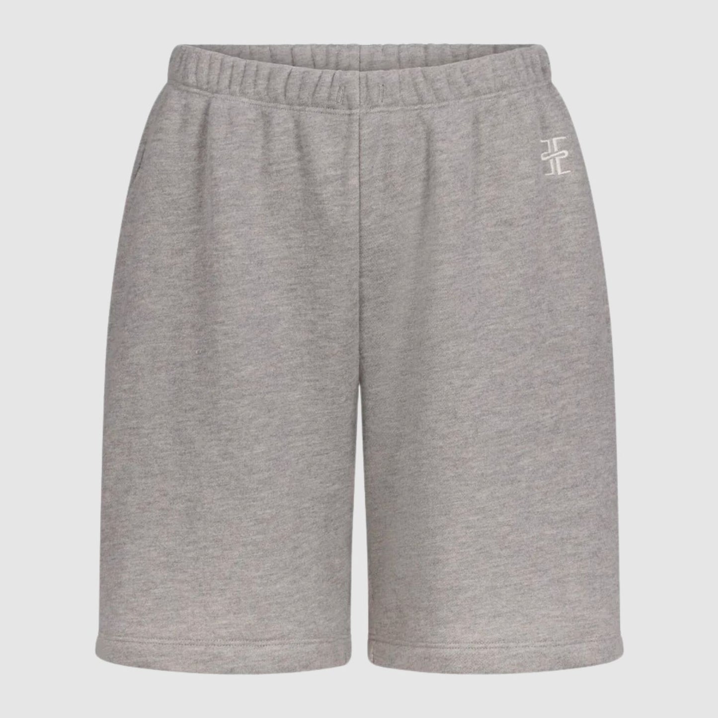 ETERNE Terry Boyfriend Short in Heather Grey