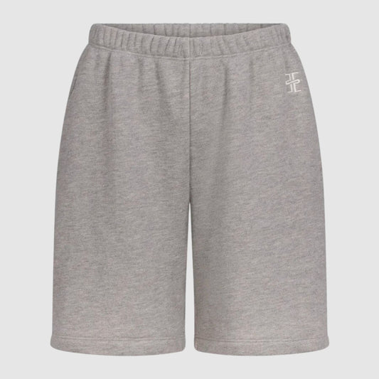 ETERNE Terry Boyfriend Short in Heather Grey