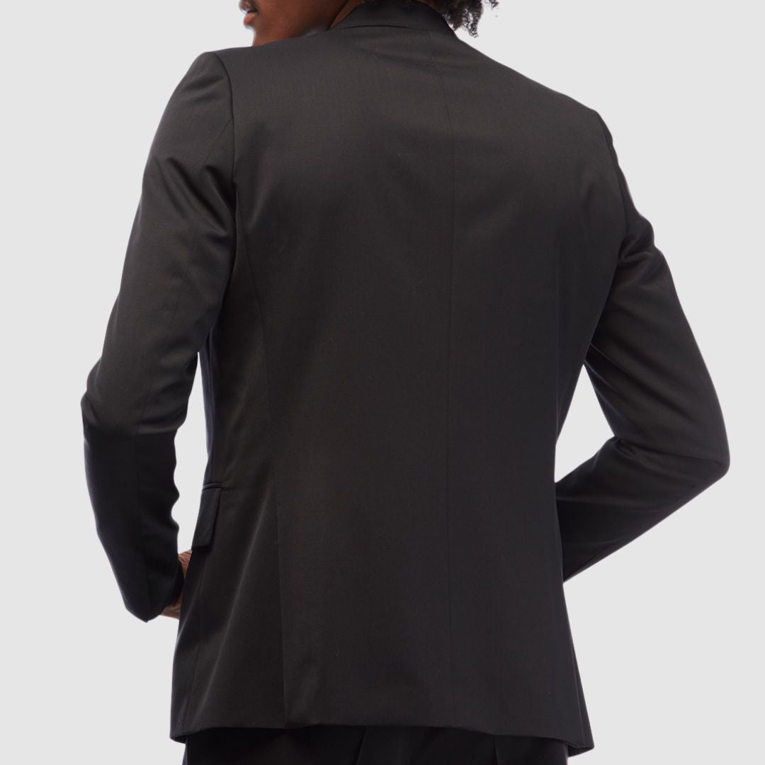 The Row David Black Wool Suit View 2