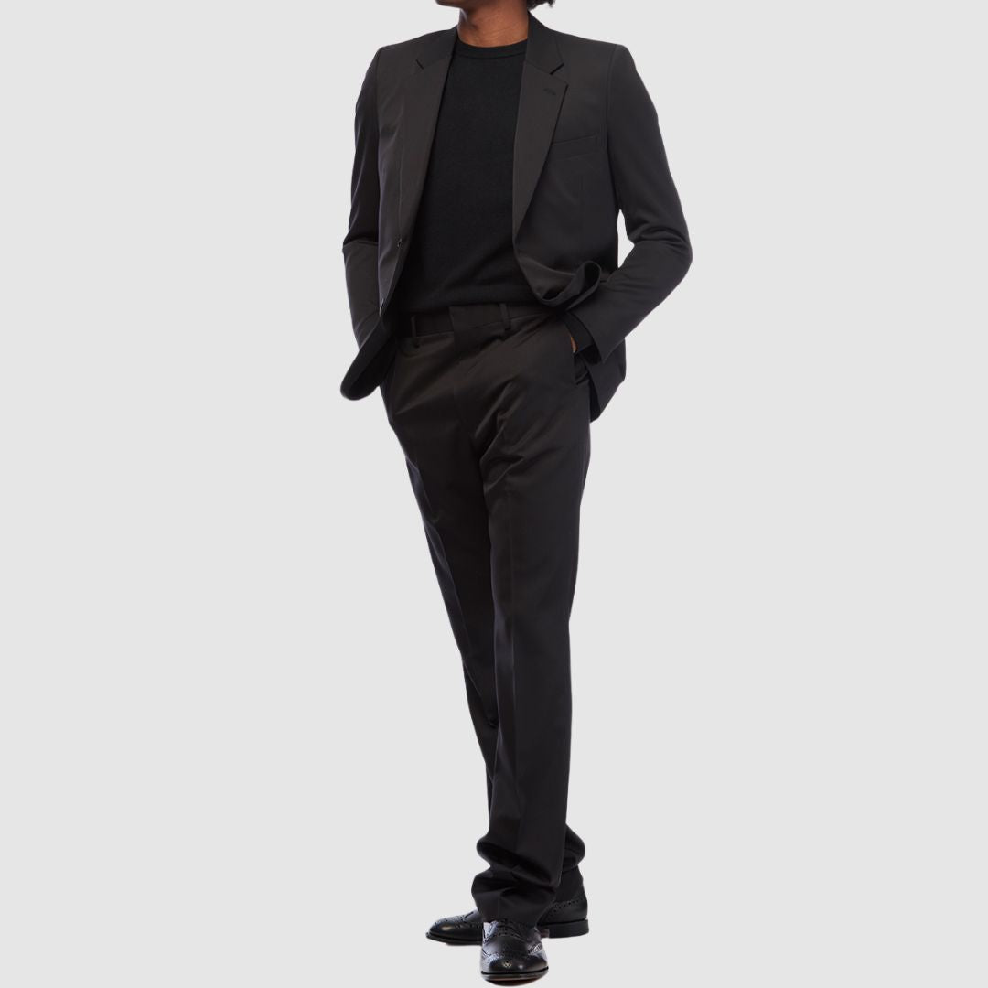 The Row David Black Wool Suit View 5