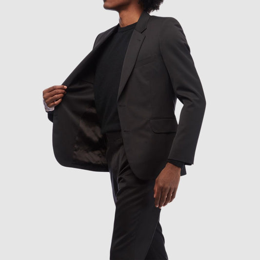 The Row David Black Wool Suit View 3