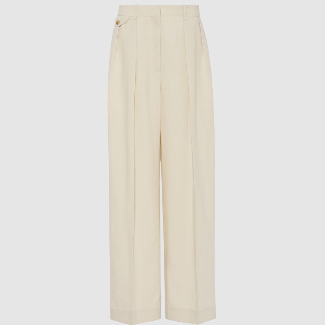 The Row Marcelina Pant in Eggshell