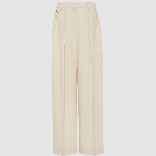 The Row Marcelina Pant in Eggshell