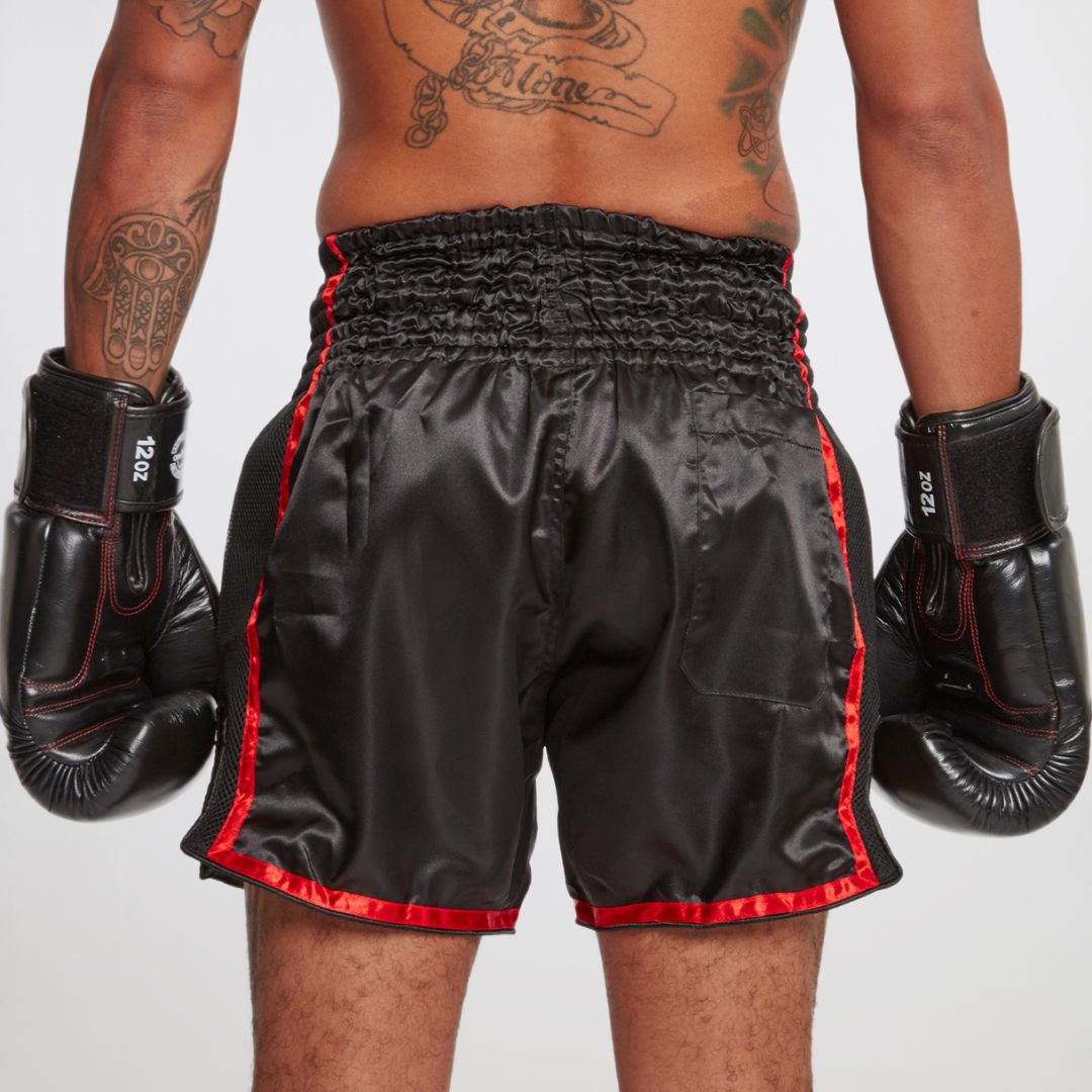 Tocha Fight Gear - Black Muay Thai Shorts View 3