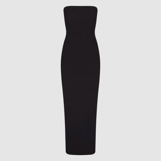 ÉTERNE Tube Maxi Dress in Black