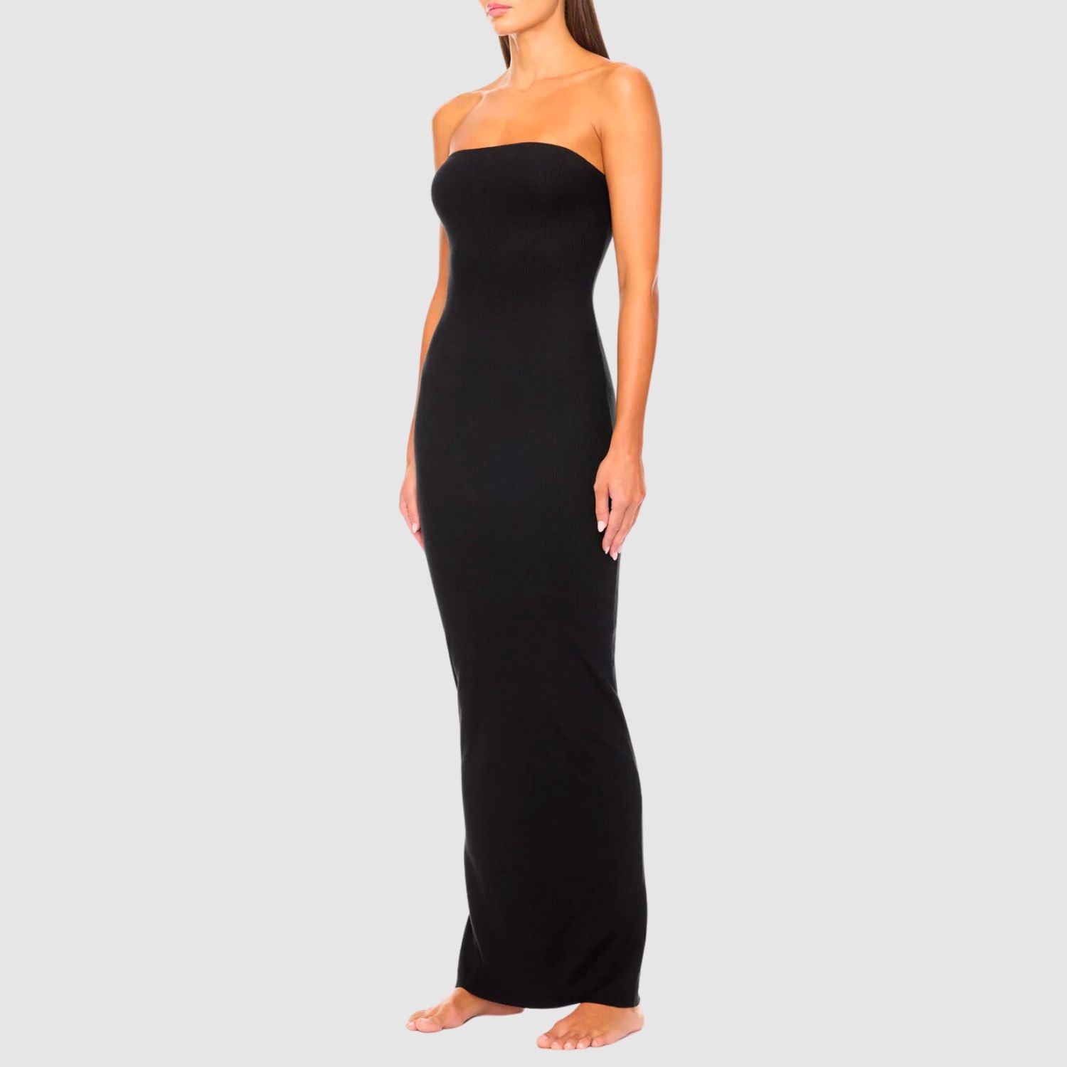 ÉTERNE Tube Maxi Dress in Black