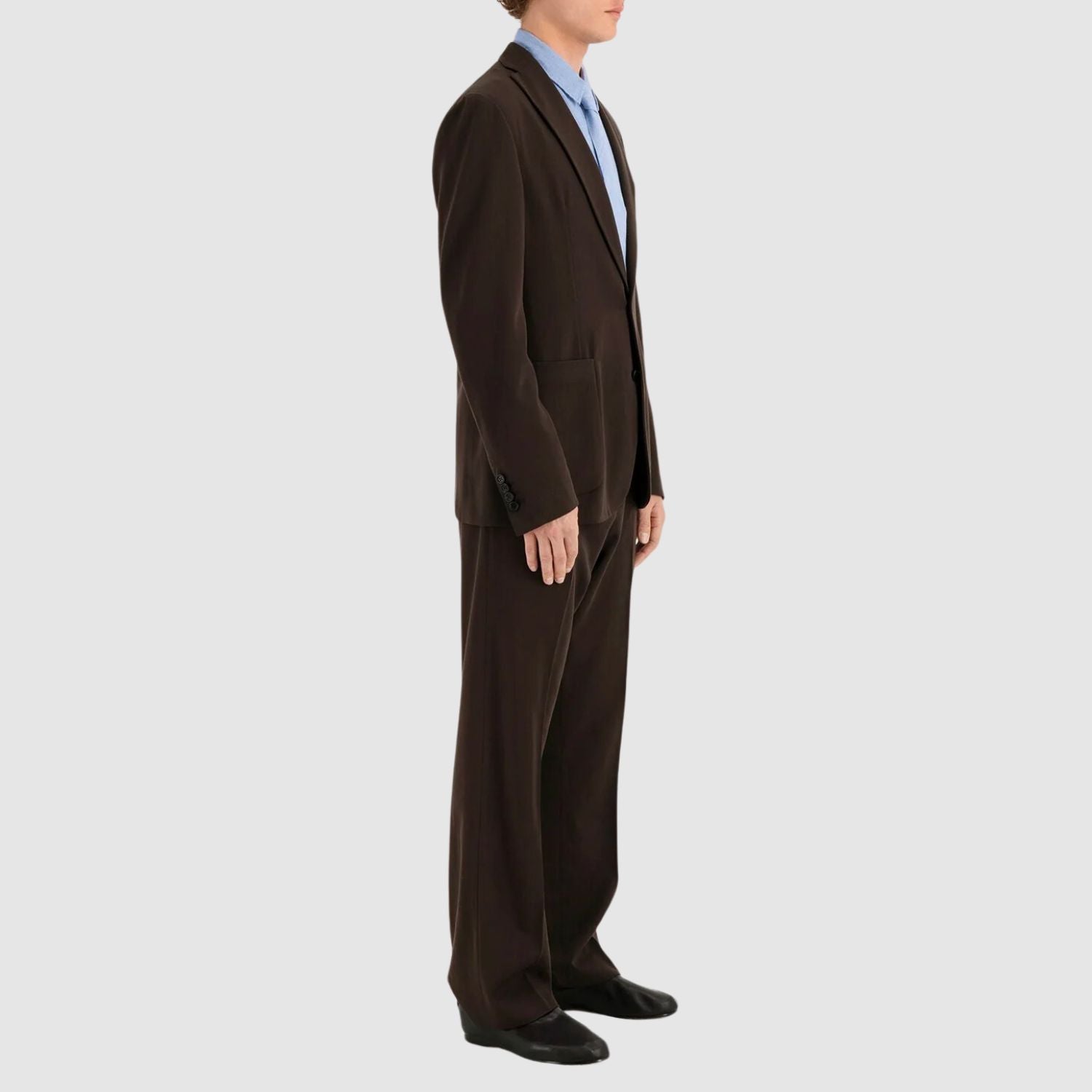 Meta Campania Collective Udo Unlined Tropical Wool Twill 2 Button Notch Lapel Jacket_METM245006
