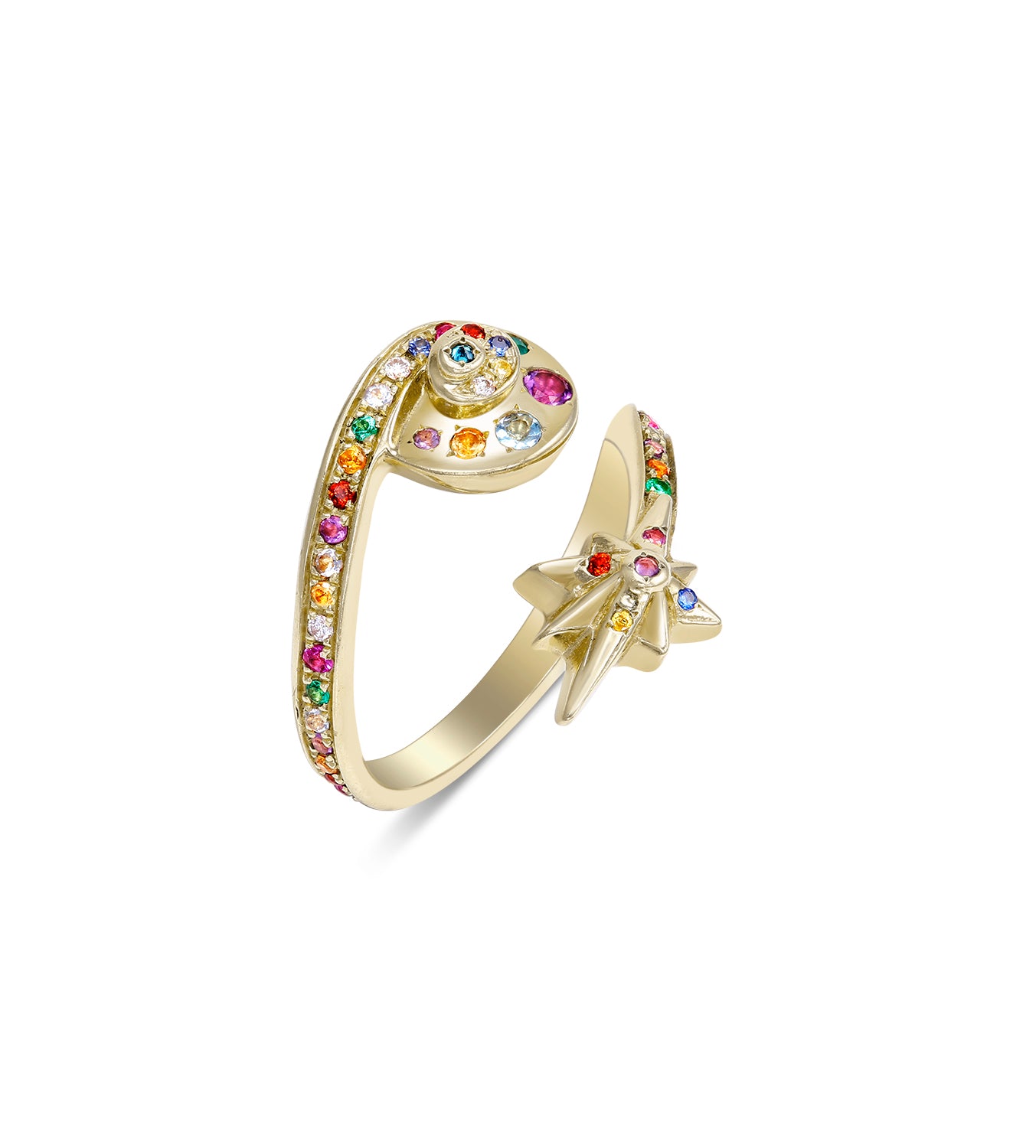 Venyx Star Moonshell Open Ring