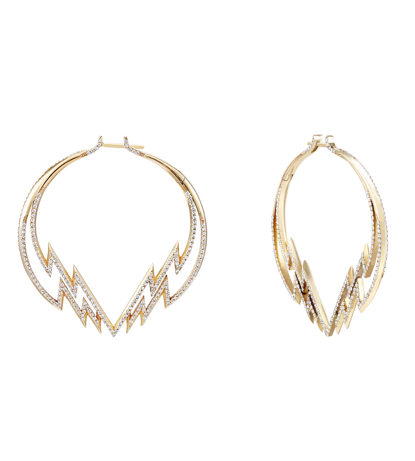 Venyx Electra Diamond Hoop Earrings