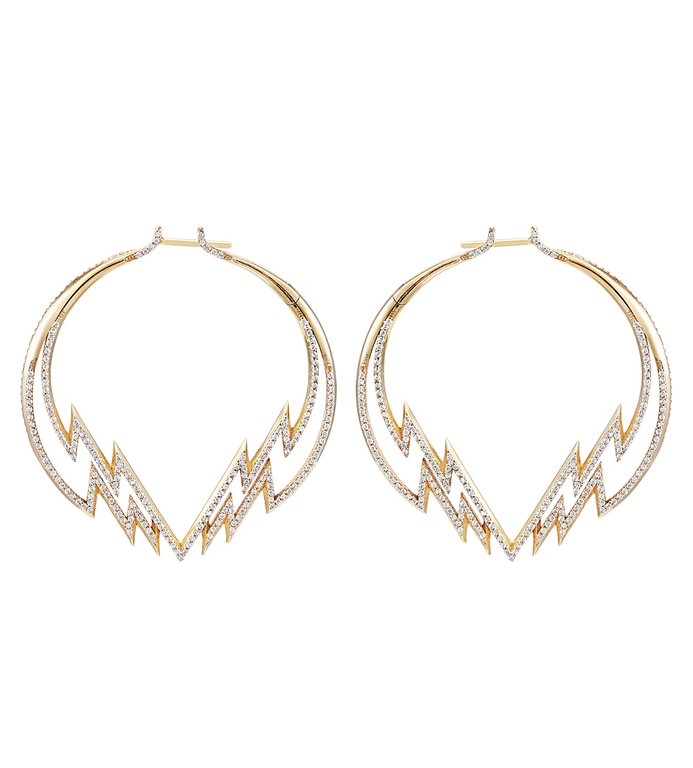 Venyx Electra Diamond Hoop Earrings