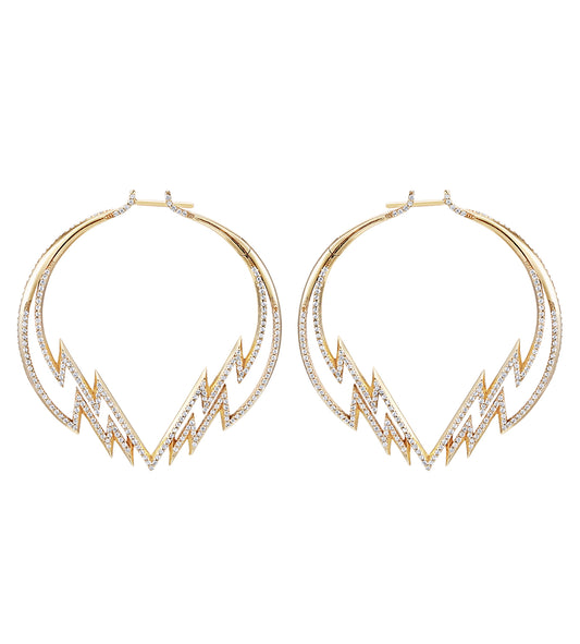 Venyx Electra Diamond Hoop Earrings