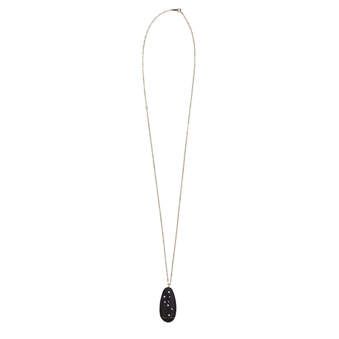Venyx x CVC Stones Taurus Black Stone Pendant Necklace