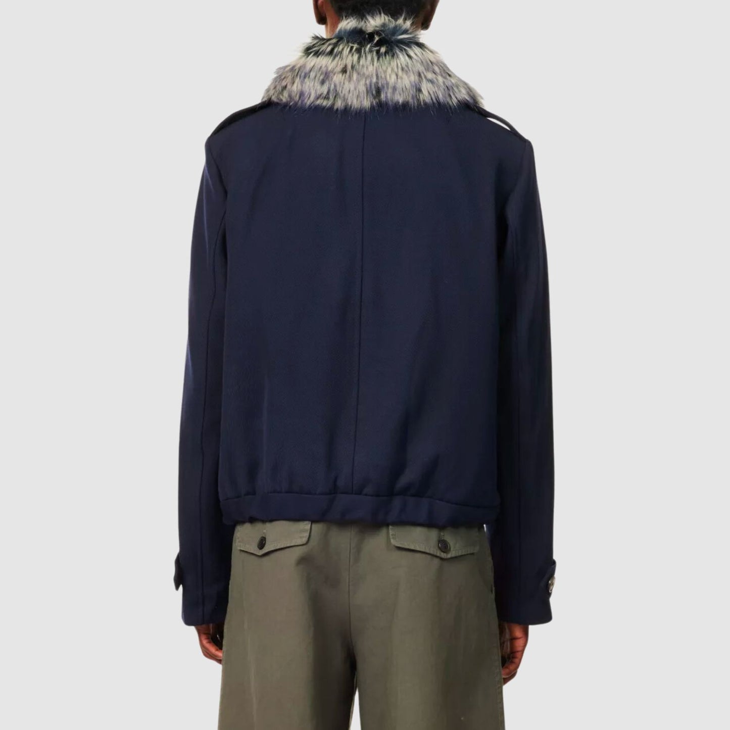Dries Van Noten Verona Faux-Fur Collar Regular-Fit Wool-Blend Jacket