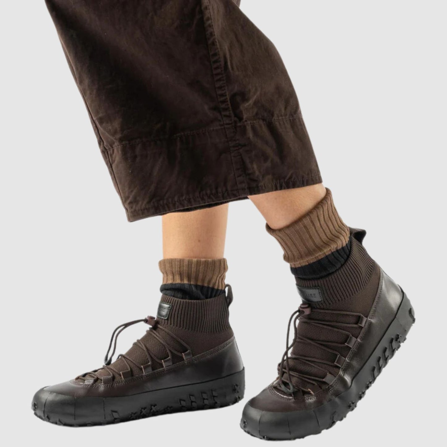 LEMAIRE Vibram Sneakers in Khaki Brown