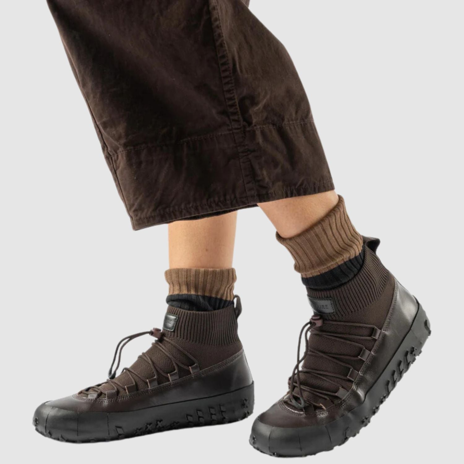 LEMAIRE Vibram Sneakers in Khaki Brown