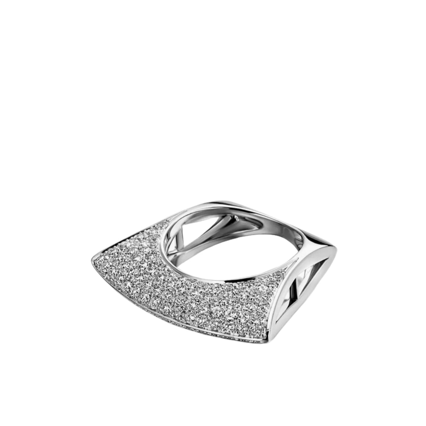 Dries Criel Lotus Ring in White Gold