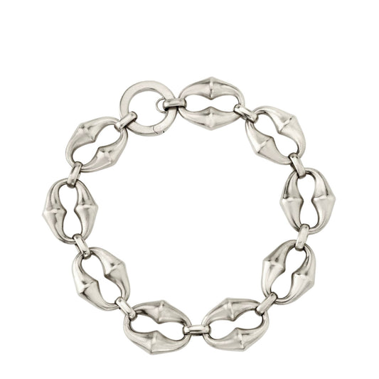 VRAM White Gold Chrona Mini Link Bracelet