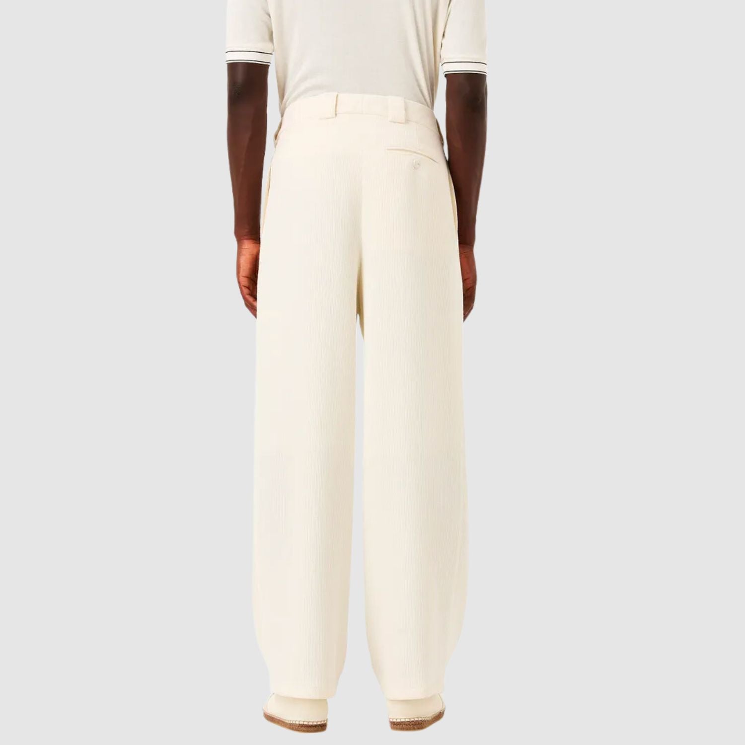 Giorgio Armani Pinstriped Viscose Single-Pleat Trousers