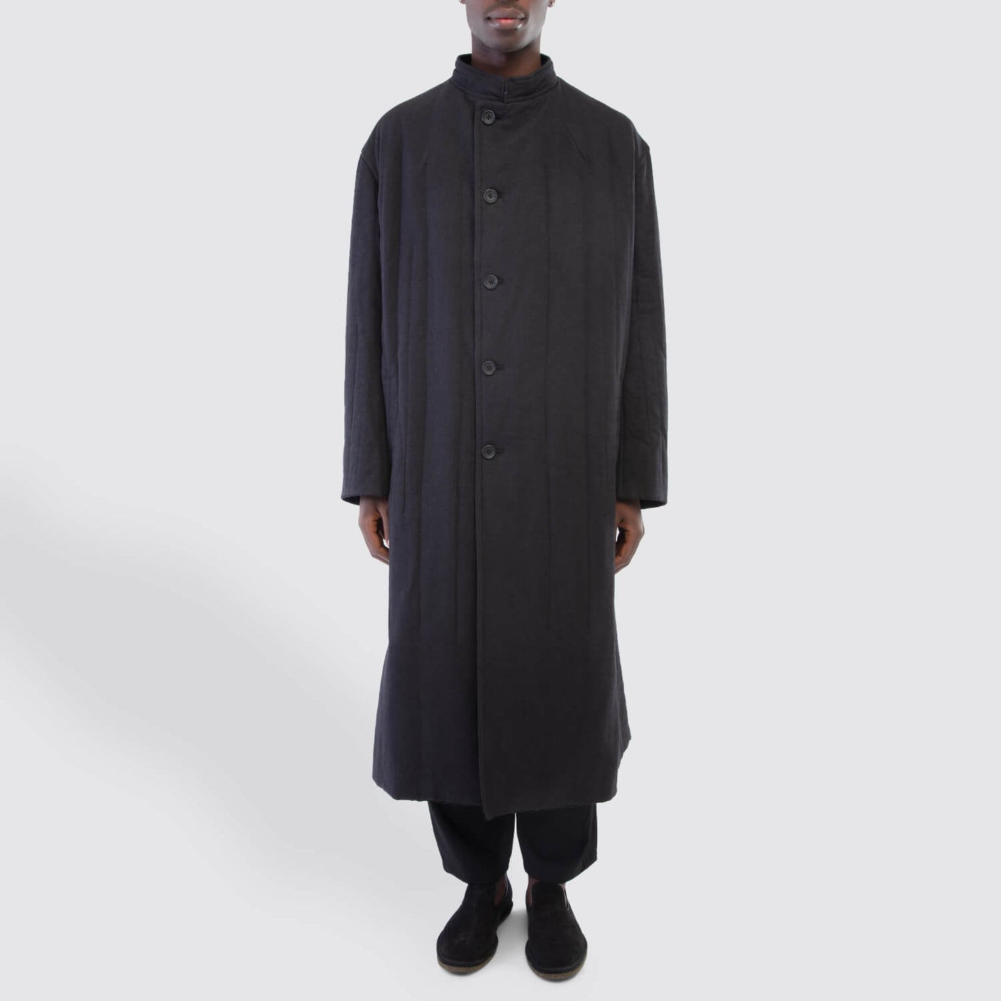 Yohji Yamamoto Long Coat Front View