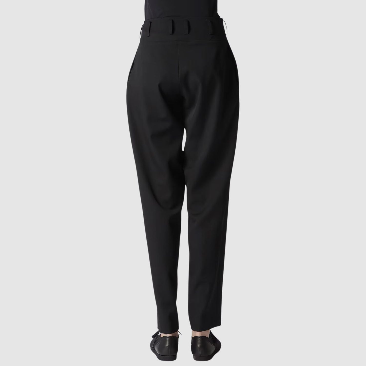 Yohji Yamamoto GABARDINE LOW-RISE BASIC PANTS_YAMW243003