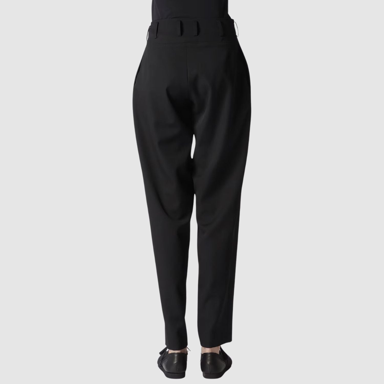 Yohji Yamamoto GABARDINE LOW-RISE BASIC PANTS_YAMW243003