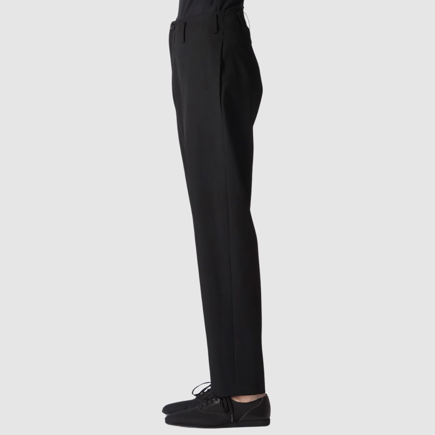 Yohji Yamamoto GABARDINE LOW-RISE BASIC PANTS_YAMW243003