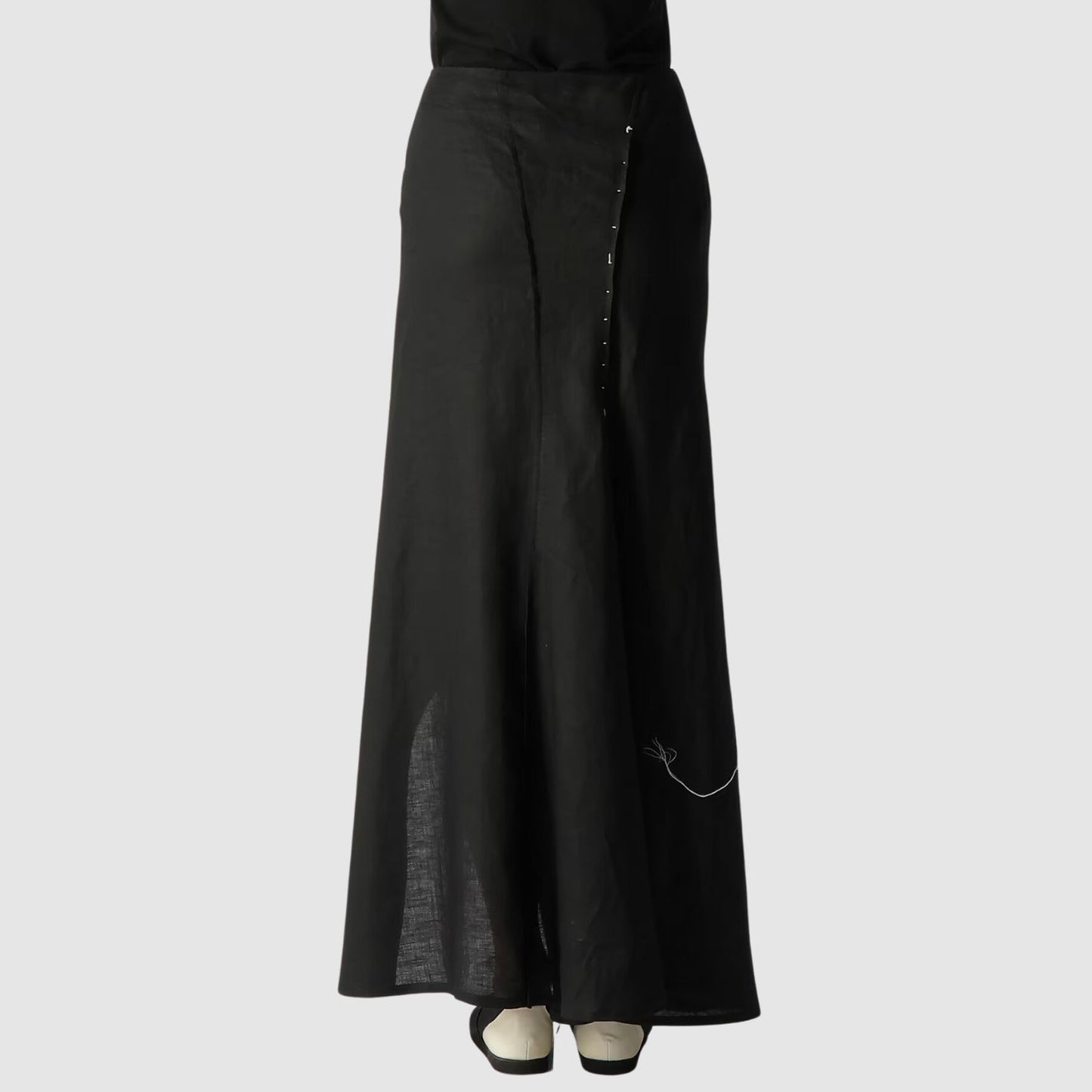 Yohji Yamamoto Linen Cloth L Round Hem Skirt
