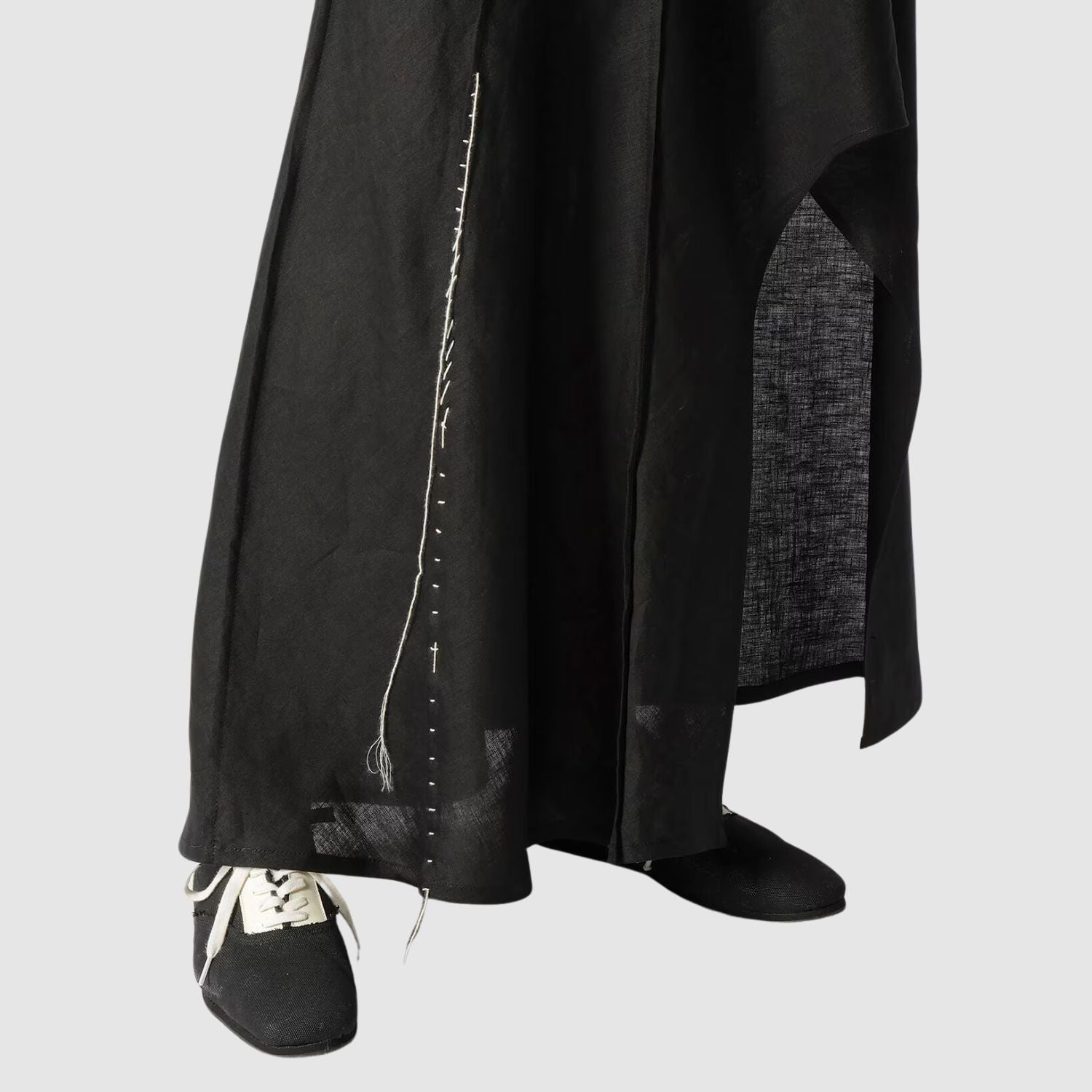 Yohji Yamamoto Linen Cloth L Round Hem Skirt