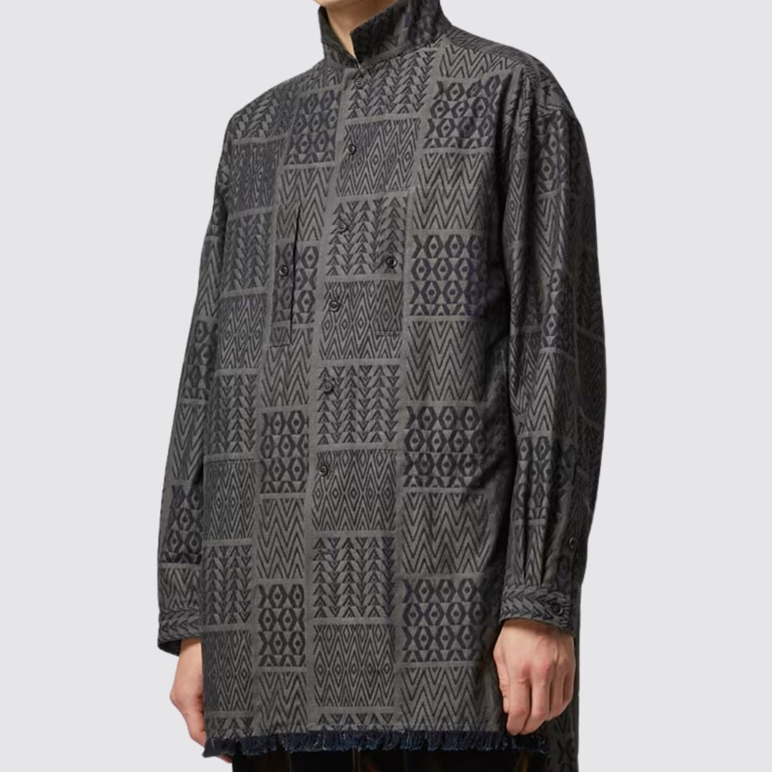 Yohji Yamamoto Open Collar PT Shirt Model View