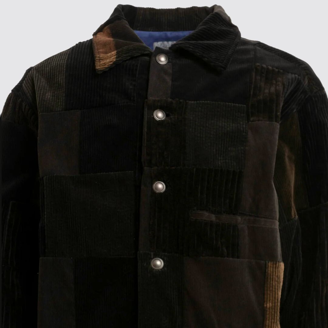 Z-Corduroy Patched Shirt Close Up