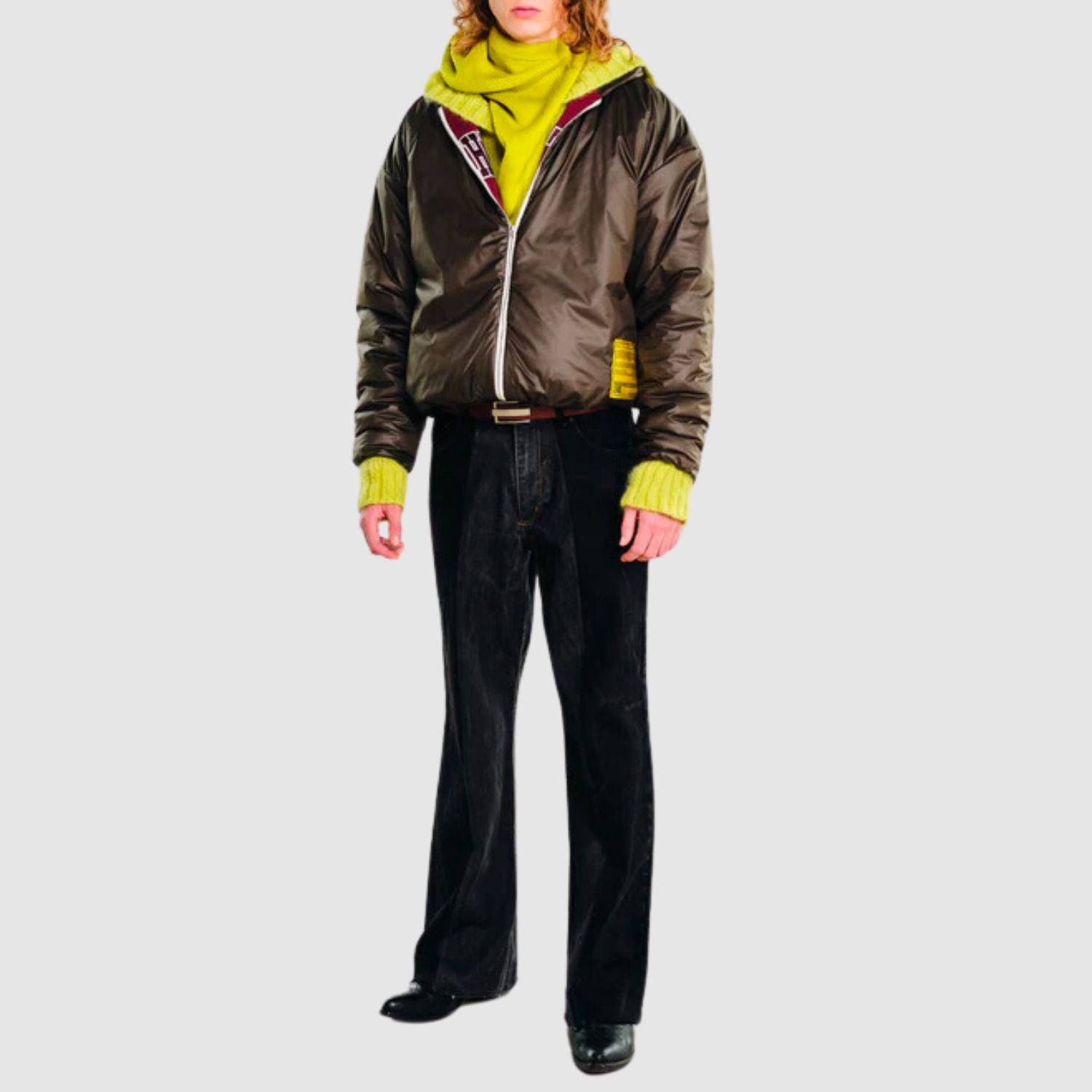 Recoded Double Nylon Zip Hoodie