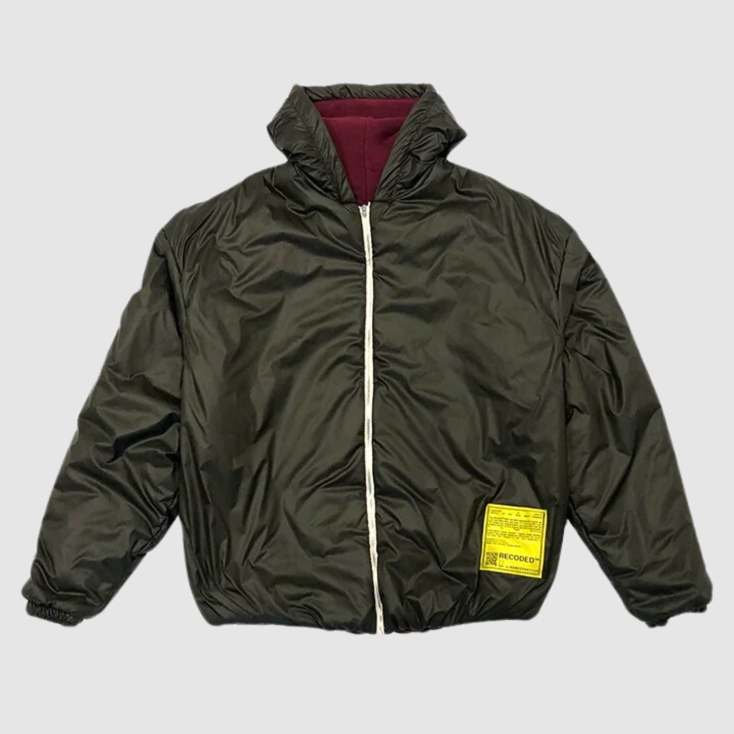 Recoded Double Nylon Zip Hoodie