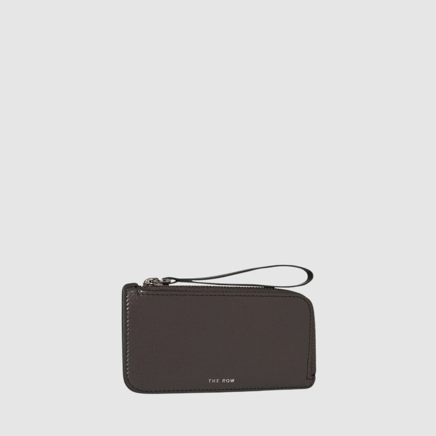 The Row Zipped Wallet in Leather