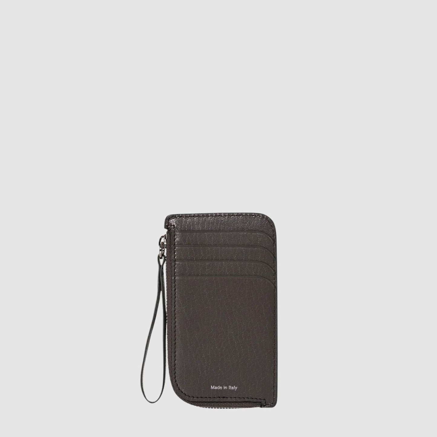 The Row Zipped Wallet in Leather
